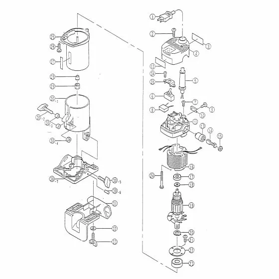 Ryobi TR50 Spare Parts List Type: 5133000799